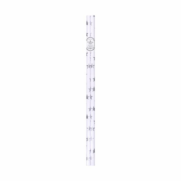 Papel De Regalo Estrellas Blanco KOOME X 2 Uds