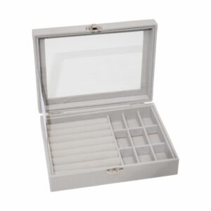 Joyero Tapa Transparente KOOME 20X15X4.6 Cm