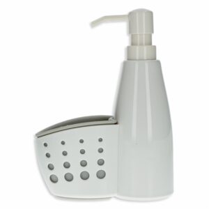 Porta Esponja Con Dispensador De Jabón FREE HOME Blanco