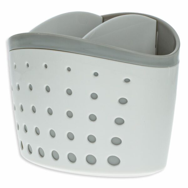 Porta Esponja Doble Con División FREE HOME Blanco - Imagen 2