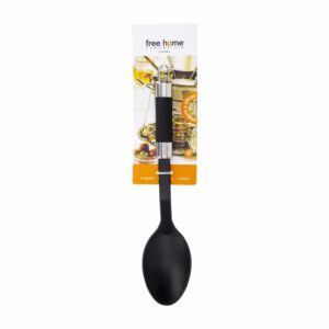 Cuchara De Servir Mango Negro Silver FREE HOME 1  Pieza