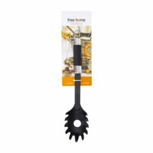 Cuchara Para Pasta Mango Negro Silver FREE HOME 1  Pieza