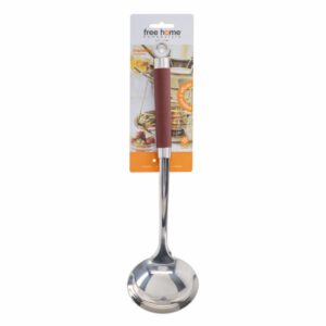 Cucharon Plateado Mango Rojo FREE HOME 1 Pieza