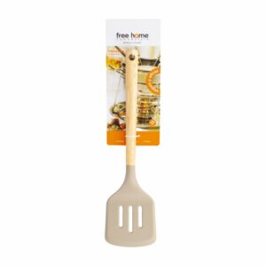 Espátula Calada Línea Paris Mango De Madera FREE HOME 1 Pieza