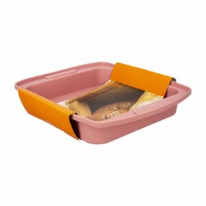Molde De Silicona Para Pastel Cuadrado Sweet Rosa FREE HOME 30x26x6 Cm
