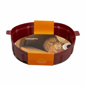 Molde De Silicona Redondo Para Air-Fryer Vino Silicon FREE HOME 20x20x6 Cm