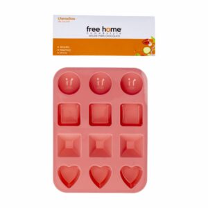Molde De Silicona Para Chocolate Figuras  Sweet Rosa FREE HOME 18x14x1Cm
