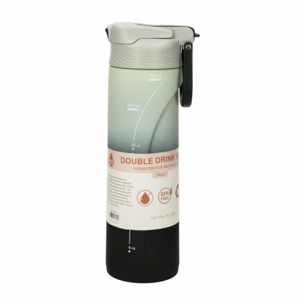 Tomatodo Doble Drink Sport Blanco Gris HY3 710 Ml