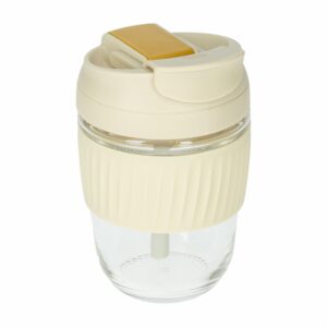 Vaso De Cristal Color Crema Para Café 360 Ml SINOGLASS 69151002