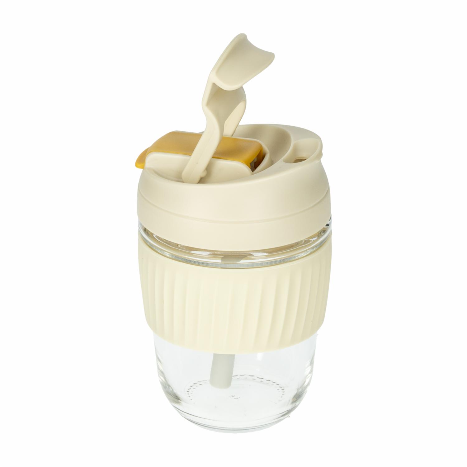 Vaso De Cristal Color Crema Para Café 360 Ml SINOGLASS 69151002 - Imagen 2