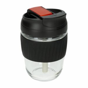 Vaso De Cristal Color Negro Para Café 360 Ml SINOGLASS 69152002