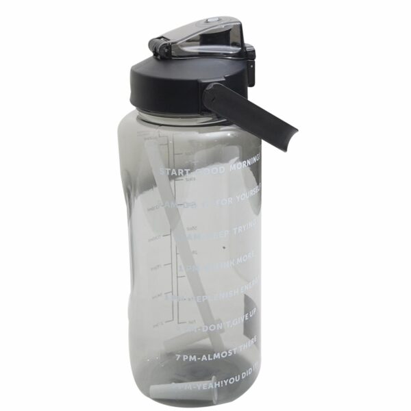 Tomatodo Con Medidor De Agua Negro Transparente FREE HOME Plástico