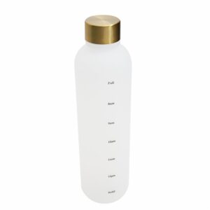 Tomatodo Con Medidor De Agua Con Tapa Blanca FREE HOME Plástico