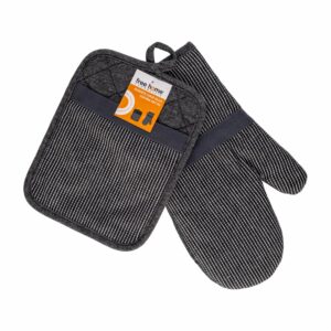 Guante Y Coge Ollas De Cocina Líneas FREE HOME X 2 Uds