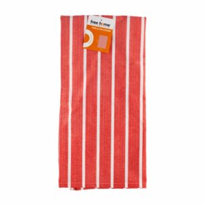 Toalla De Cocina Rosa Lineas FREE HOME 45 X 65 Cm