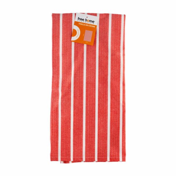 Toalla De Cocina Rosa Lineas FREE HOME 45 X 65 Cm