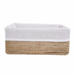 Canasta De Mimbre Rectangular Con Tapa FREE HOME Pequeño