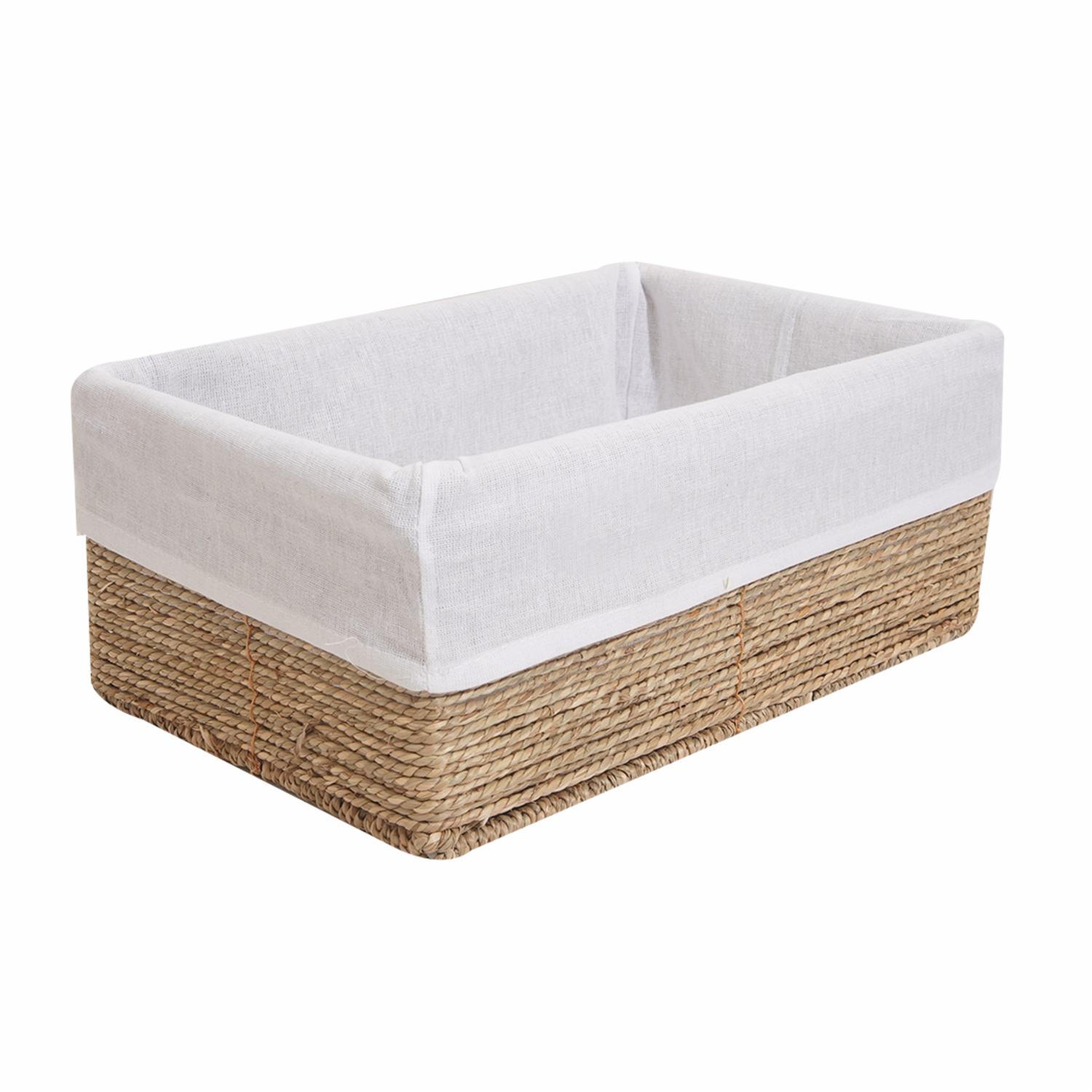 Canasta De Mimbre Rectangular Con Tapa FREE HOME Pequeño - Imagen 2