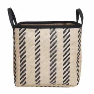 Cesta De Mimbre Redonda Con Centro De Líneas FREE HOME Grande