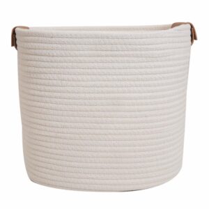 Cesta De Mimbre Redonda  Con Agarradera Café FREE HOME Grande
