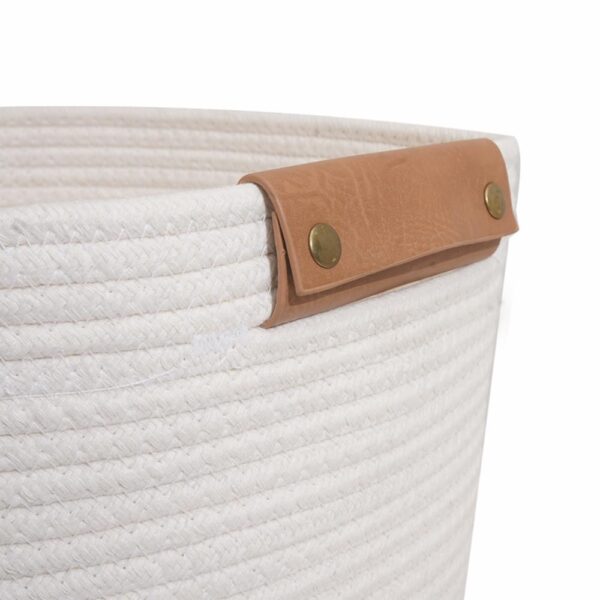 Cesta De Mimbre Redonda  Con Agarradera Café FREE HOME Grande - Imagen 2