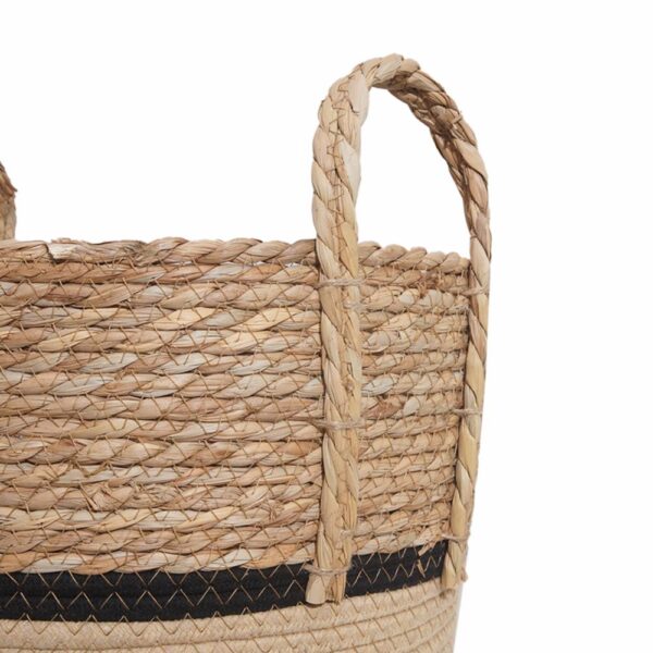Cesta De Mimbre Redonda Línea Beige FREE HOME Grande - Imagen 2
