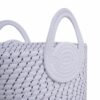 Cesta De Mimbre Suave Con Agarradera Blanca FREE HOME Mediano - Imagen 2