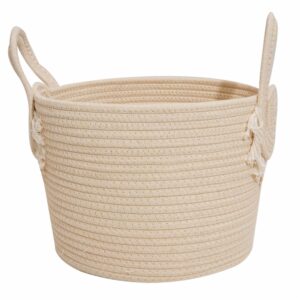 Cesta De Mimbre Suave Con Agarradera Beige FREE HOME Grande