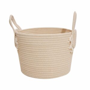 Cesta De Mimbre Suave Con Agarradera Beige FREE HOME Pequeño