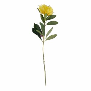 Flor Artificial Azalea Amarilla FREE HOME 1 Pieza
