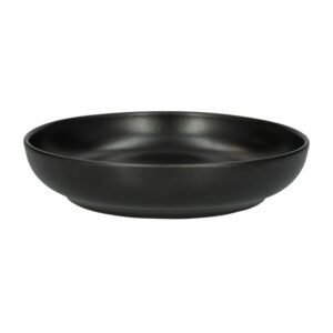Plato Hondo Nordic Negro Mate KERAMIKA 20 Cm