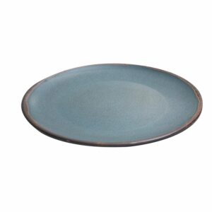 Plato Tendido Azul Borde Café FREE HOME 22.5 Cm