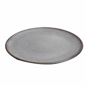 Plato Tendido Gris Borde Café FREE HOME 28 Cm