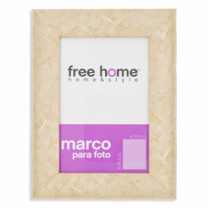 Portarretrato Metalizado Plata Opaco FREE HOME 4X6"