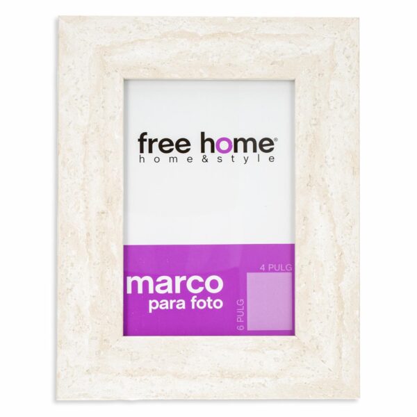 Portarretrato Piedra Gris Claro FREE HOME 4X6"