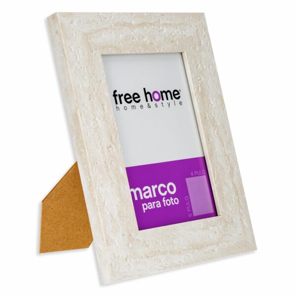Portarretrato Piedra Gris Claro FREE HOME 4X6" - Imagen 2