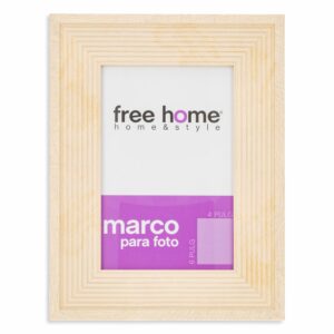Portarretrato Textil Rayas Rosa FREE HOME 4X6"