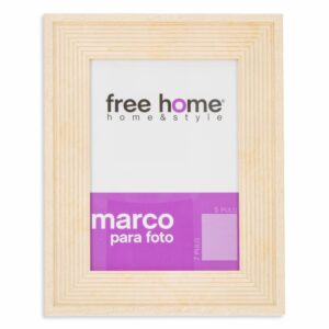 Portarretrato Textil Rayas Rosa FREE HOME 5X7"