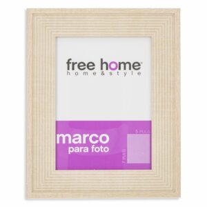 Portarretrato Textil Rayas Gris Claro FREE HOME 5X7"