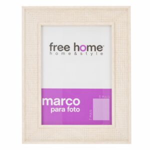 Portarretrato Textil Crema FREE HOME 5X7"