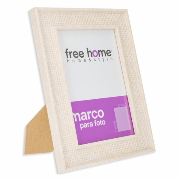 Portarretrato Textil Crema FREE HOME 5X7" - Imagen 2