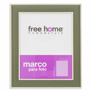 Portarretrato Verde Orilla Dorada FREE HOME 8X10"