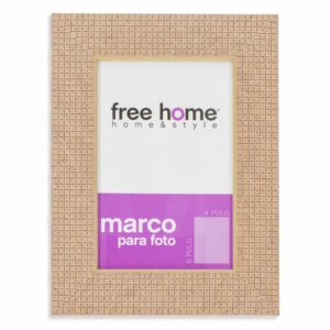 Portarretrato Relieve A Cuadros Tierra FREE HOME 4X6"