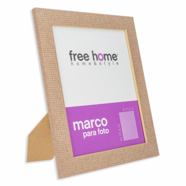 Portarretrato Relieve A Cuadros Tierra FREE HOME 8X10" - Imagen 2
