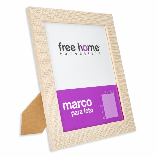 Portarretrato Relieve A Cuadros Crema FREE HOME 8X10" - Imagen 2