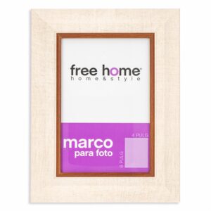 Portarretrato Crema Orillas Café Oscuro FREE HOME 4X6"