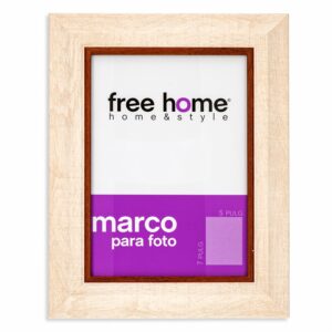 Portarretrato Crema Orillas Café Oscuro FREE HOME 5X7"