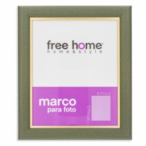Portarretrato Verde Olivo Interior Dorado FREE HOME 8X10"