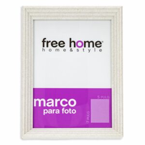 Portarretrato Gris Interior Dorado FREE HOME 5X7"