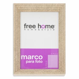 Portarretrato Relieve  Gris Claro FREE HOME 4X6"